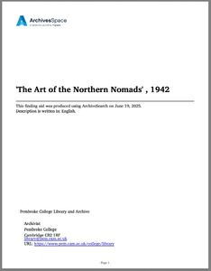 The Art of the Northern Nomads